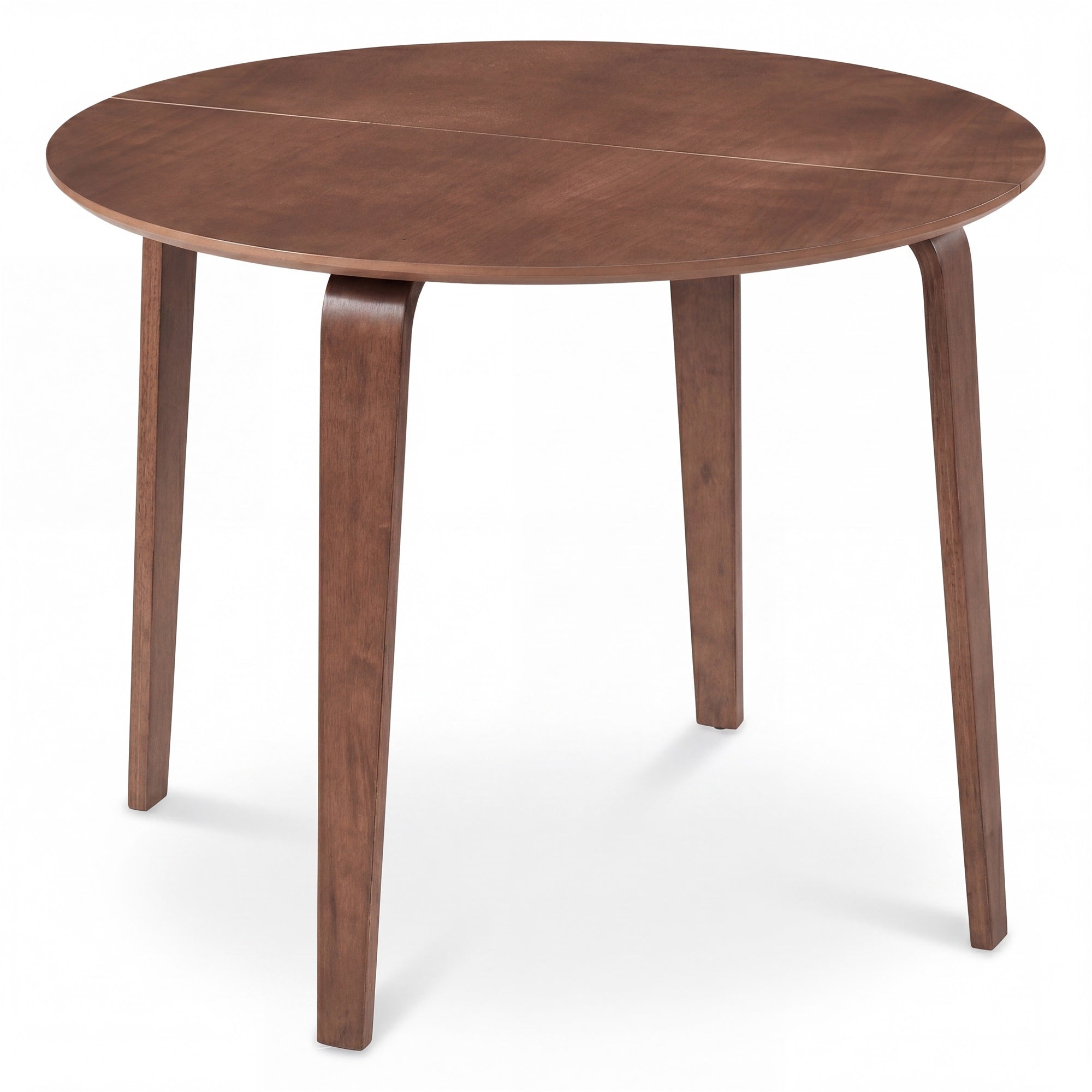 ELLEGNT Round Dining Table-37.5 in Circle Kitchen Table, Rubber Wood Legs, for Dining Room or Kitchen, Walnut